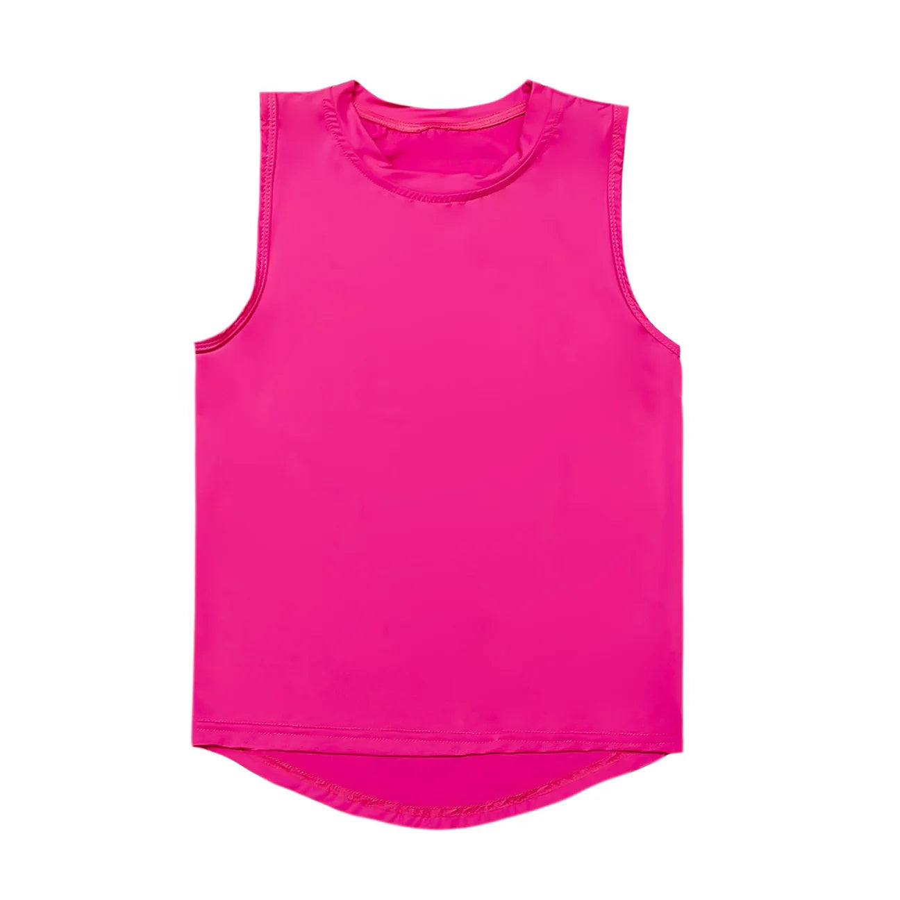 NEON PINK HIGH LOW TANK