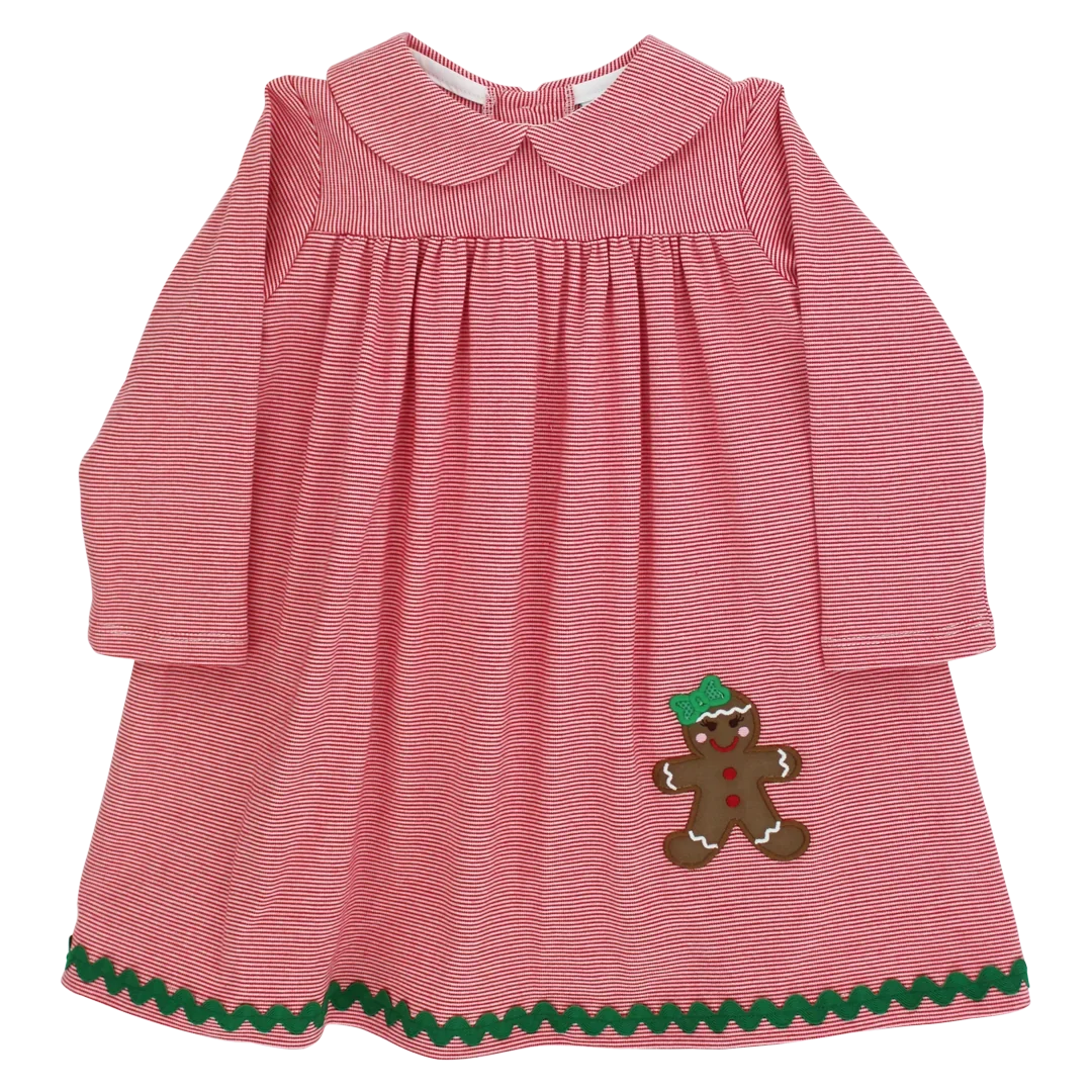 JOLLY GINGERBREAD DRESS W/COLLAR