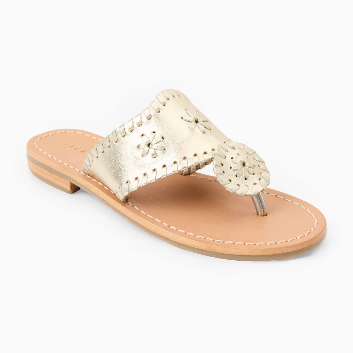 GIRLS JACKS NAPPA METALLIC PLATINUM