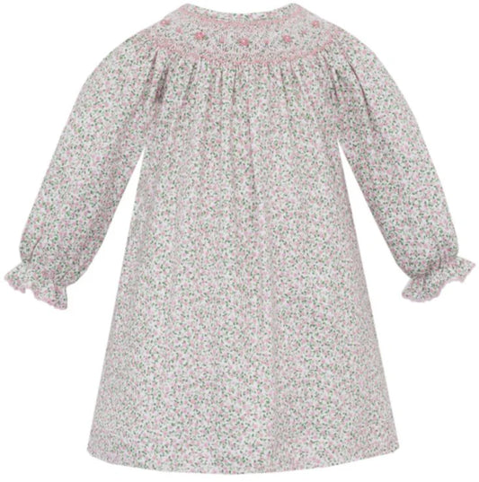 CAROL PINK LIBERTY FLORAL LS BISHOP