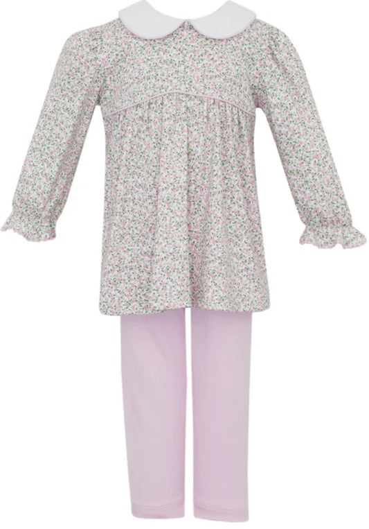 CAROL PINK LIBERY FLORAL TUNIC SET