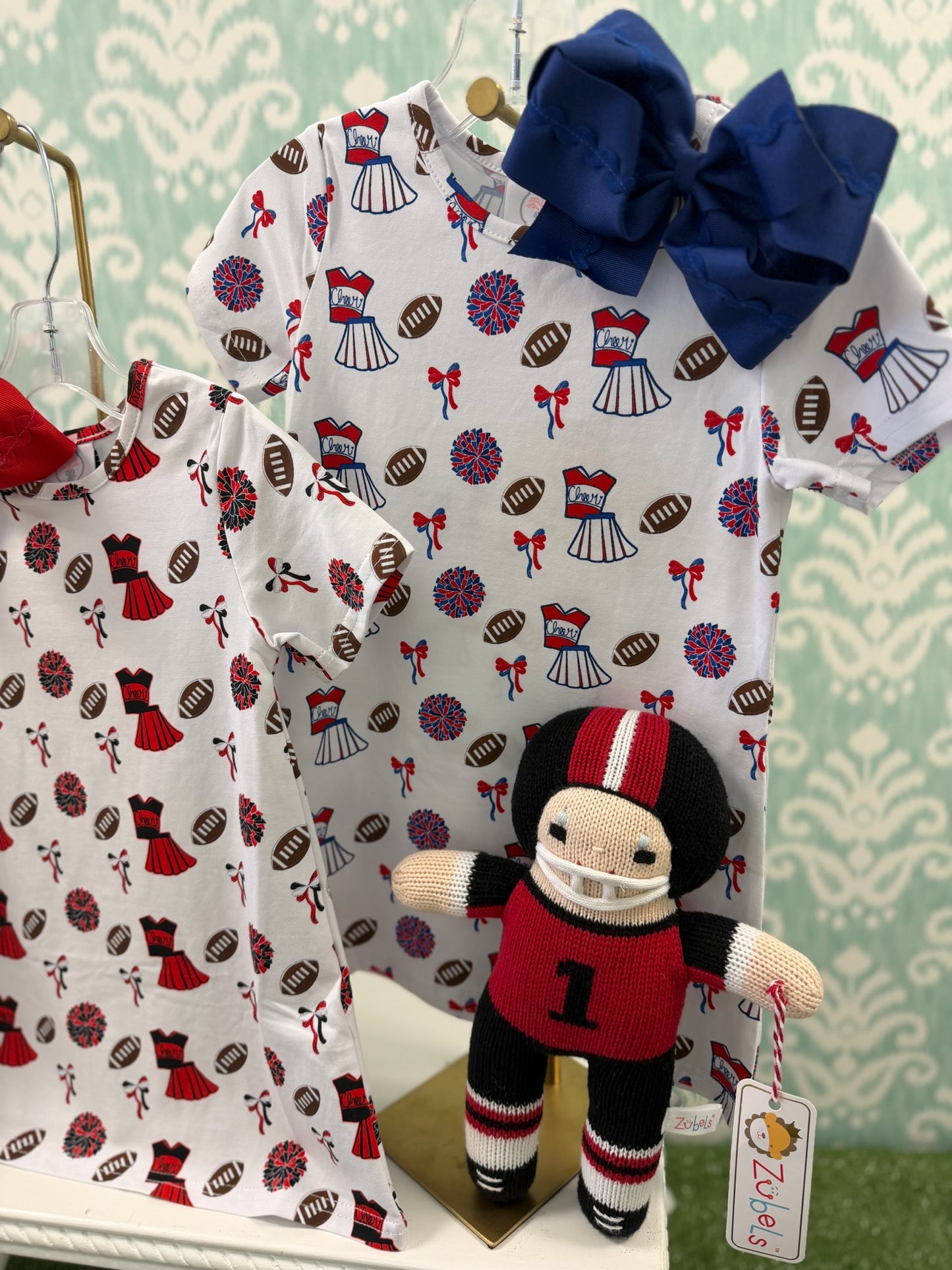 RED/BLUE VARSITY SUSIE SWING DRESS