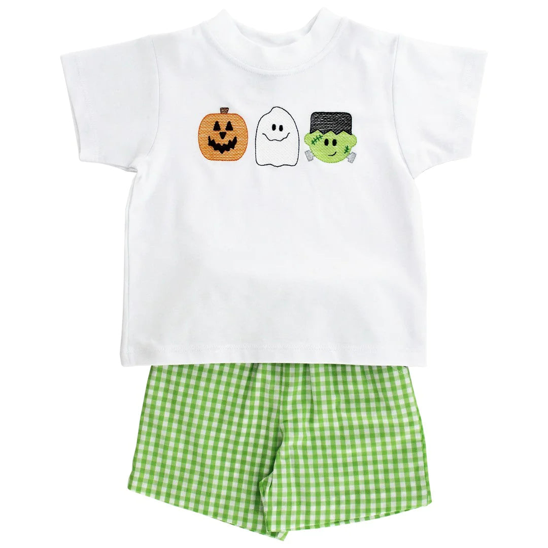 TRICK OR TREAT BOY SHORT SET