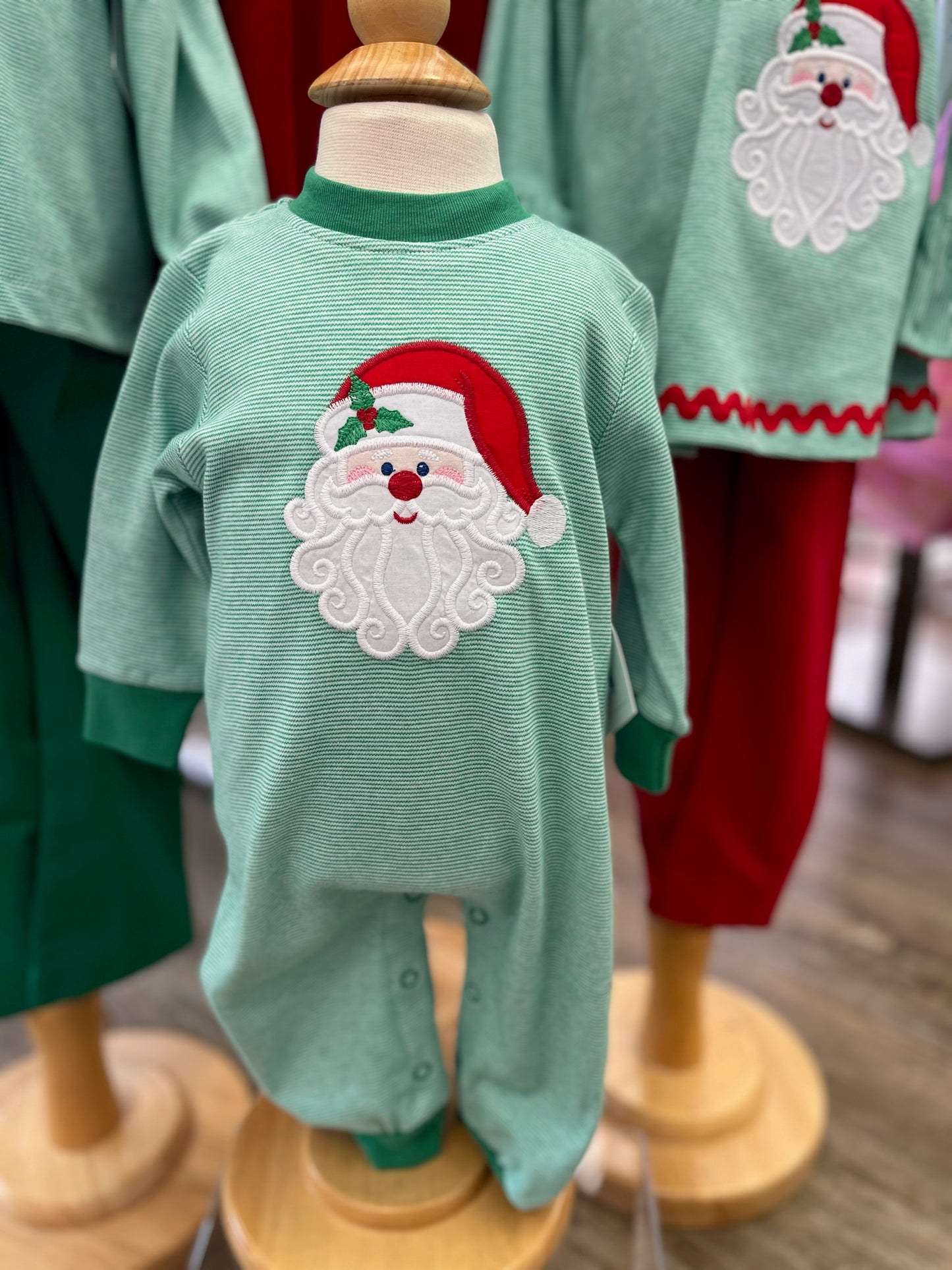SANTA KNIT ROMPER