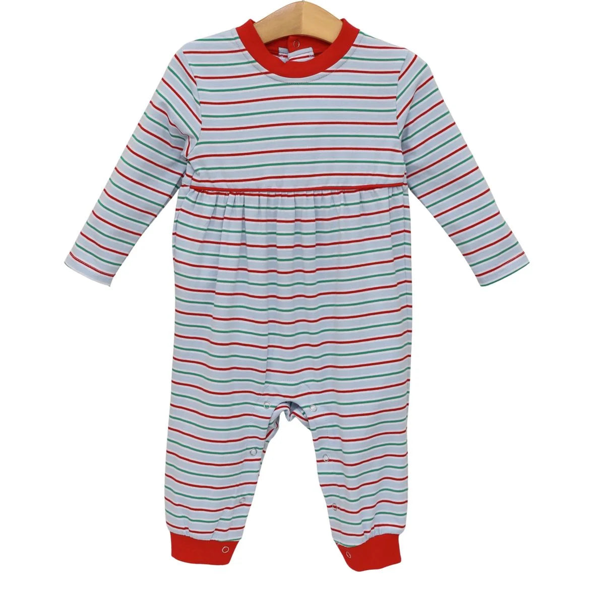 BENNETT ROMPER MERRY & BRIGHT STRIPE