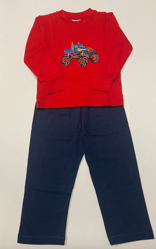 BLUE THUNDER RED SHIRT SET