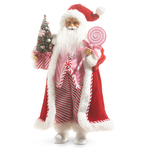18'' PEPPERMINT SWIRL SANTA