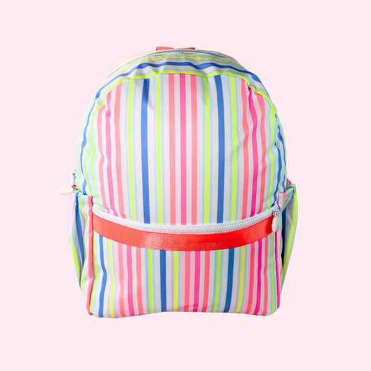 VALLEY GIRL STRIPE WIPEABLE BACKPACK