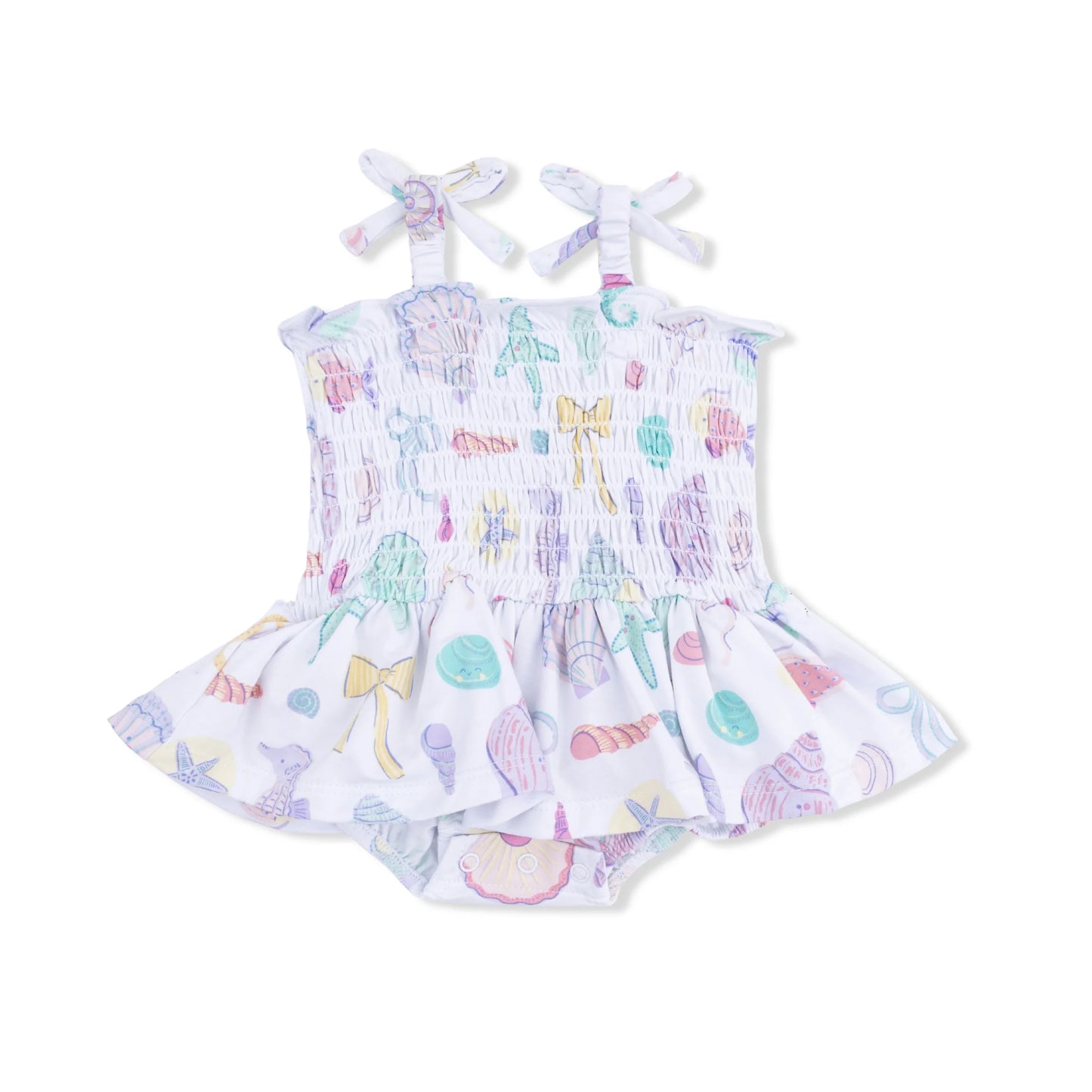 BEACH DAYS SMOCKED BUBBLE W/ SKIRT