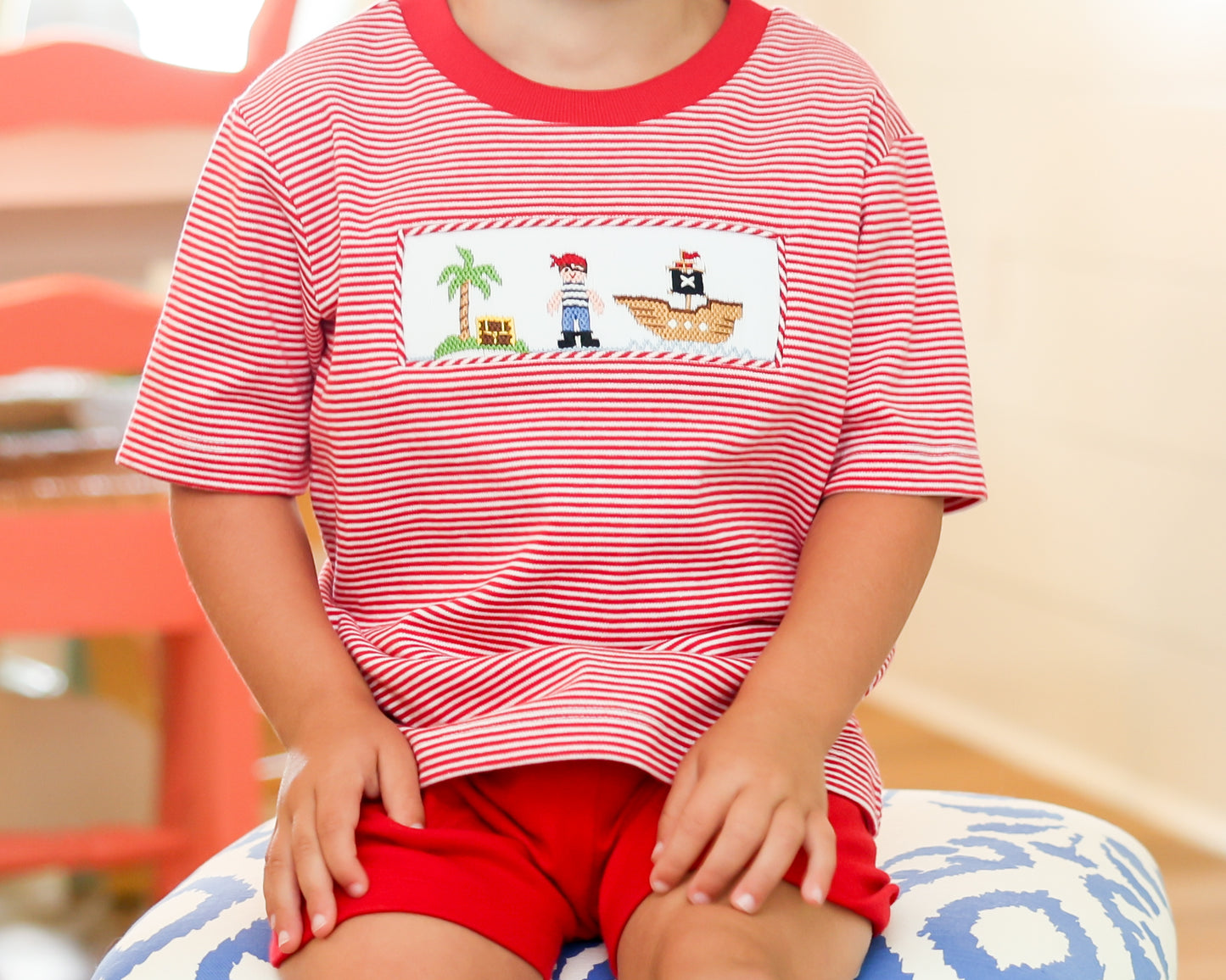 PIRATE SMOCKED SHIRT
