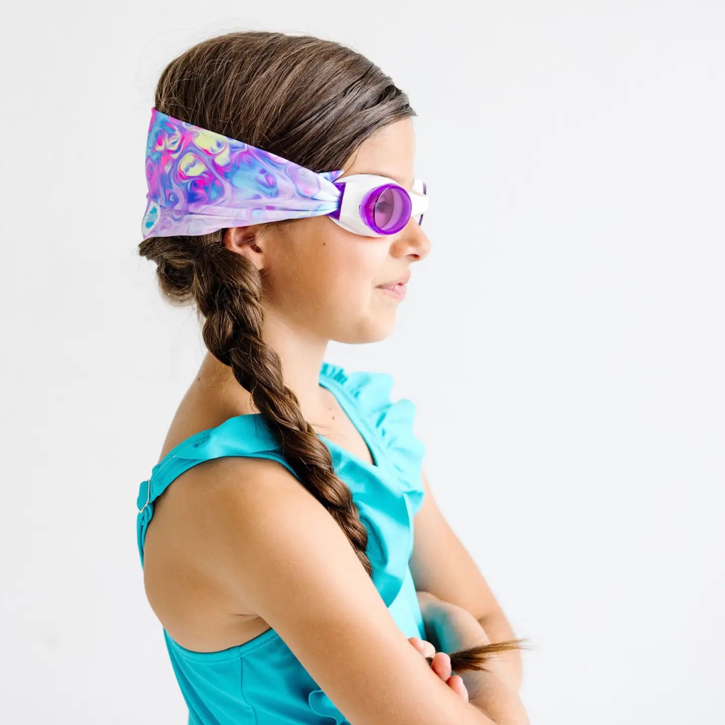 PASTEL SWIRL SWIM GOGGLES