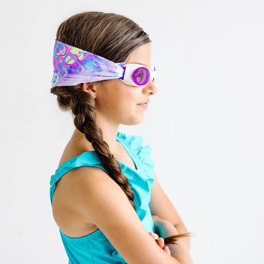 PASTEL SWIRL SWIM GOGGLES