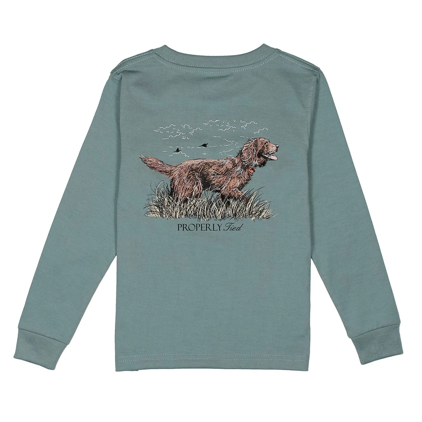 BOYKIN LS STEEL BLUE TSHIRT