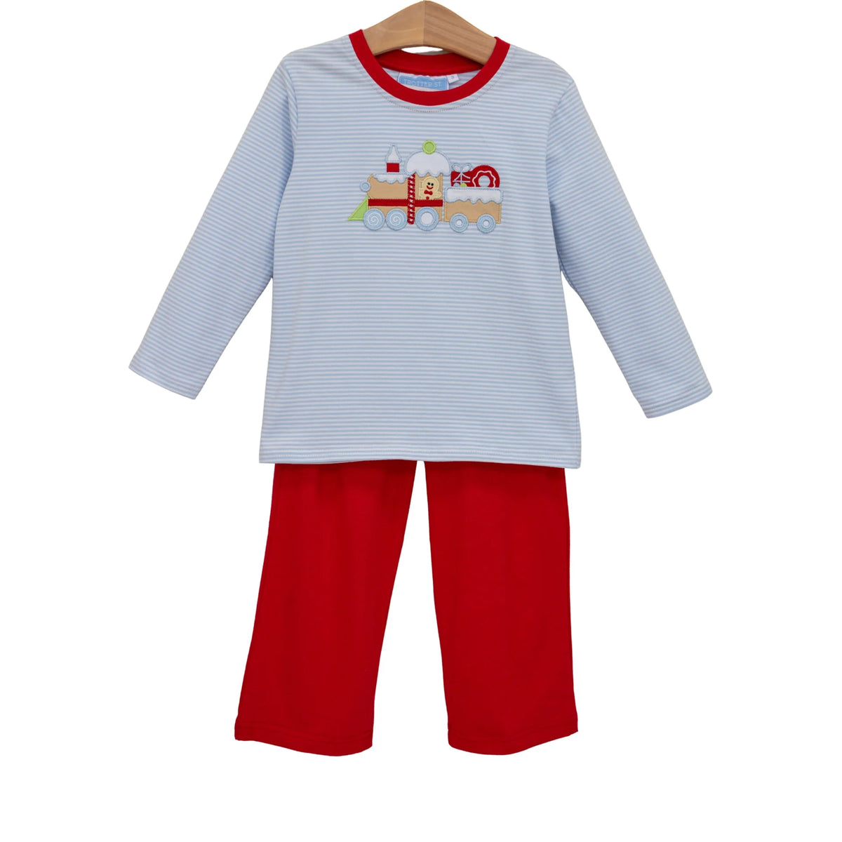 GINGERBREAD BOY TRAIN PANT SET