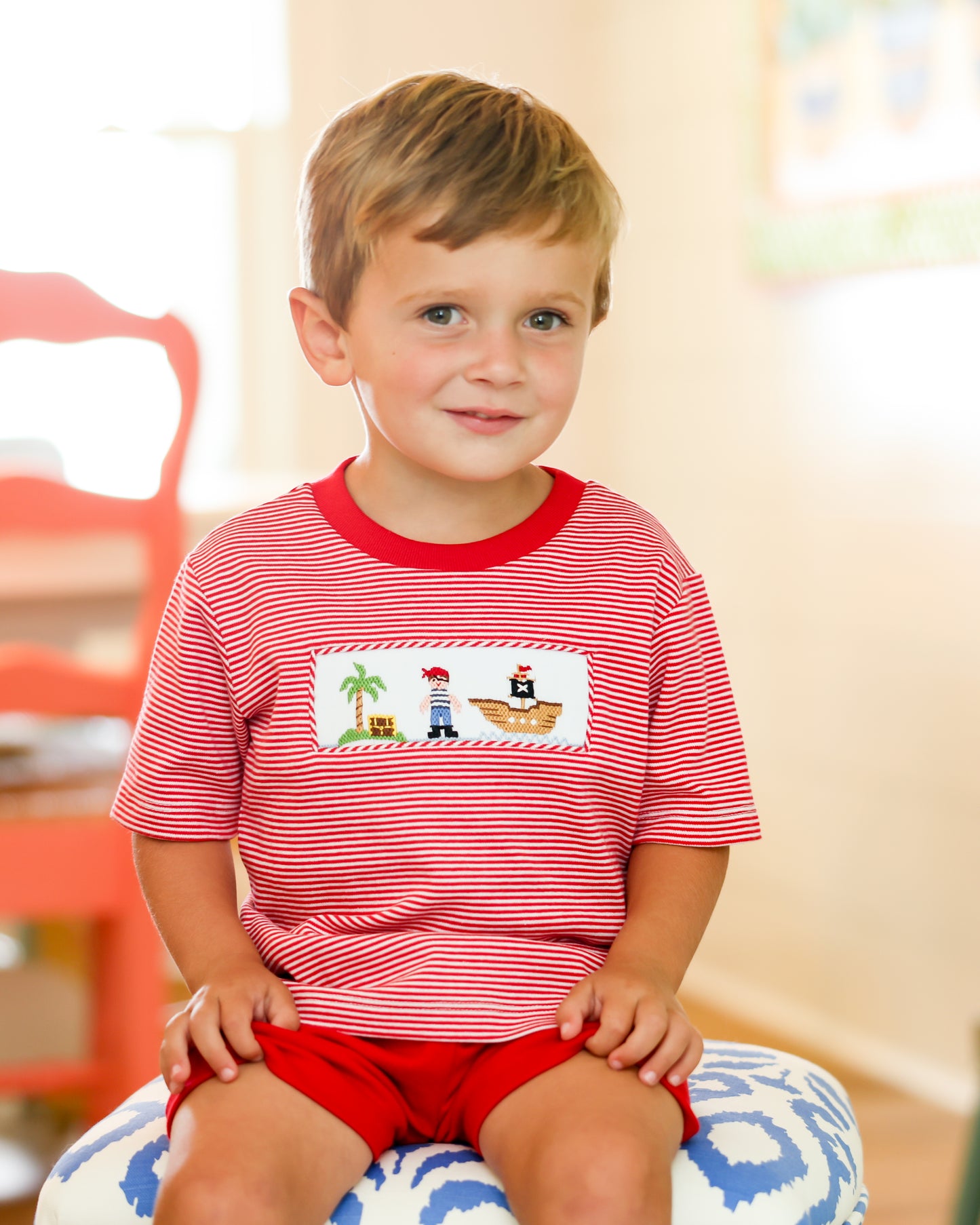 PIRATE SMOCKED SHIRT