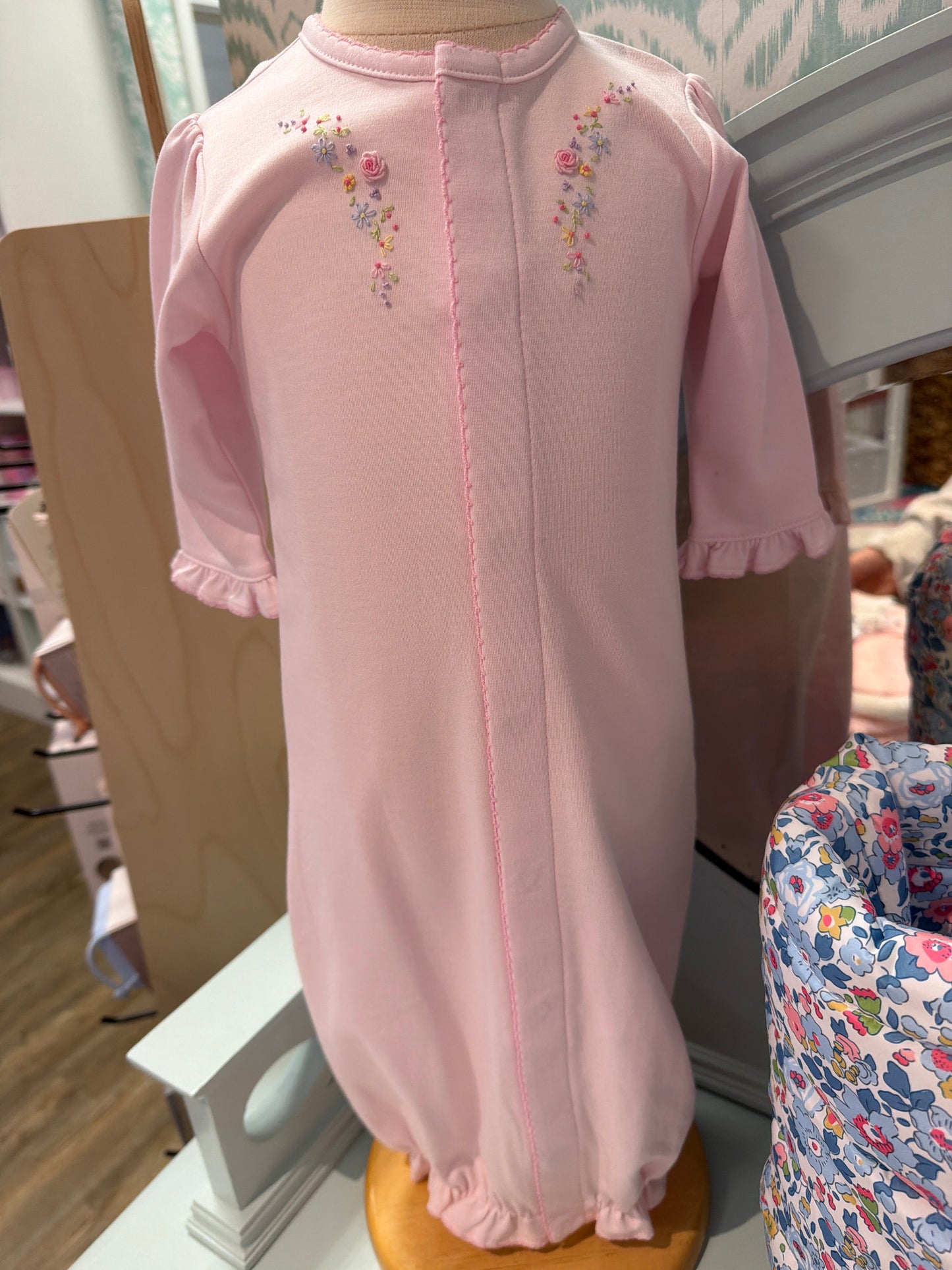 PINK CONV GOWN W/ HAND EMB