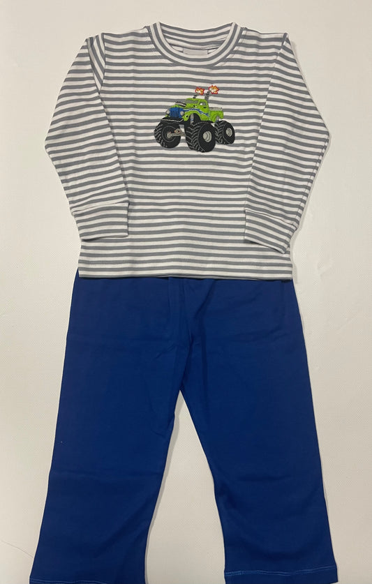 FLAME THROWER GRAY SHIRT SET