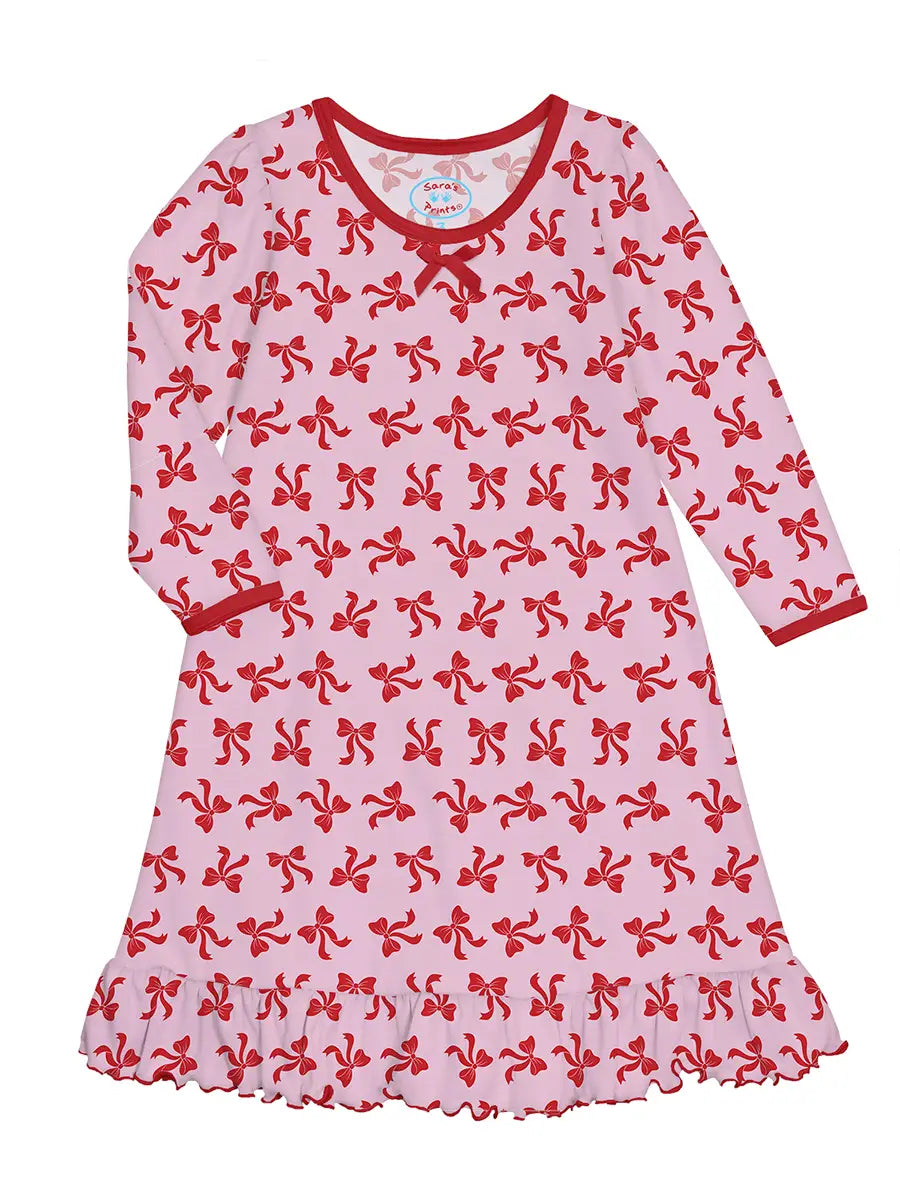 HOLIDAY BOWS NIGHTGOWN