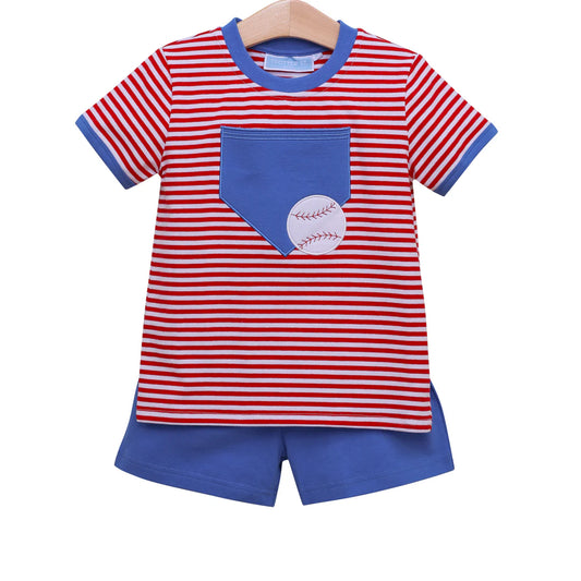 BASEBALL POCKET SHORT SET