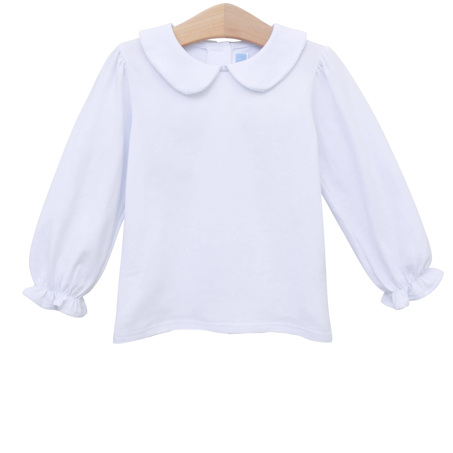 GIRL PETER PAN COLLAR TOP WHITE