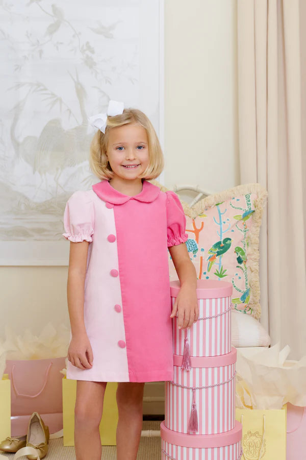 BLAIR BUTTON DRESS ROMANY ROSE