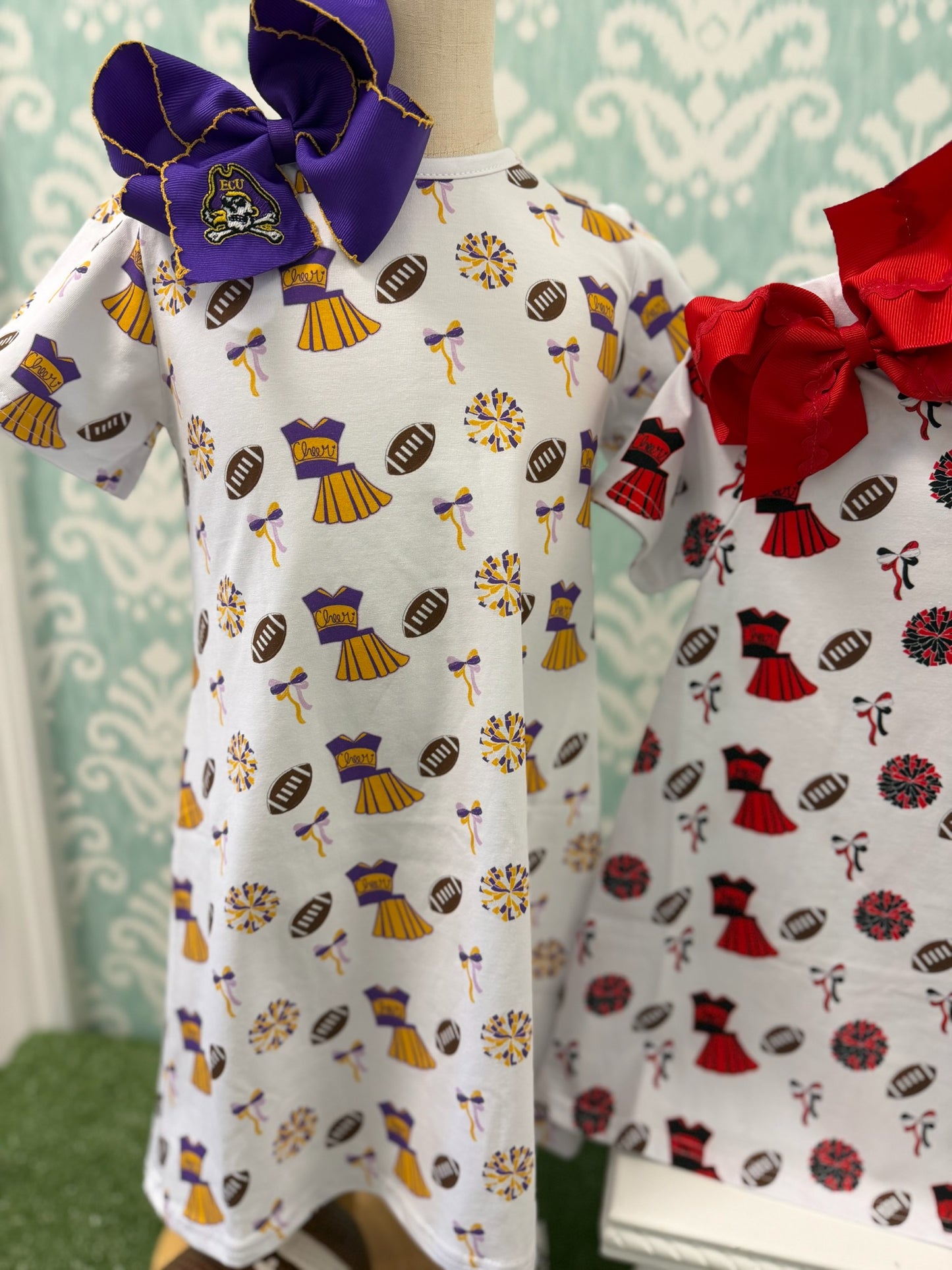PURPLE VARSITY SUSIE SWING DRESS