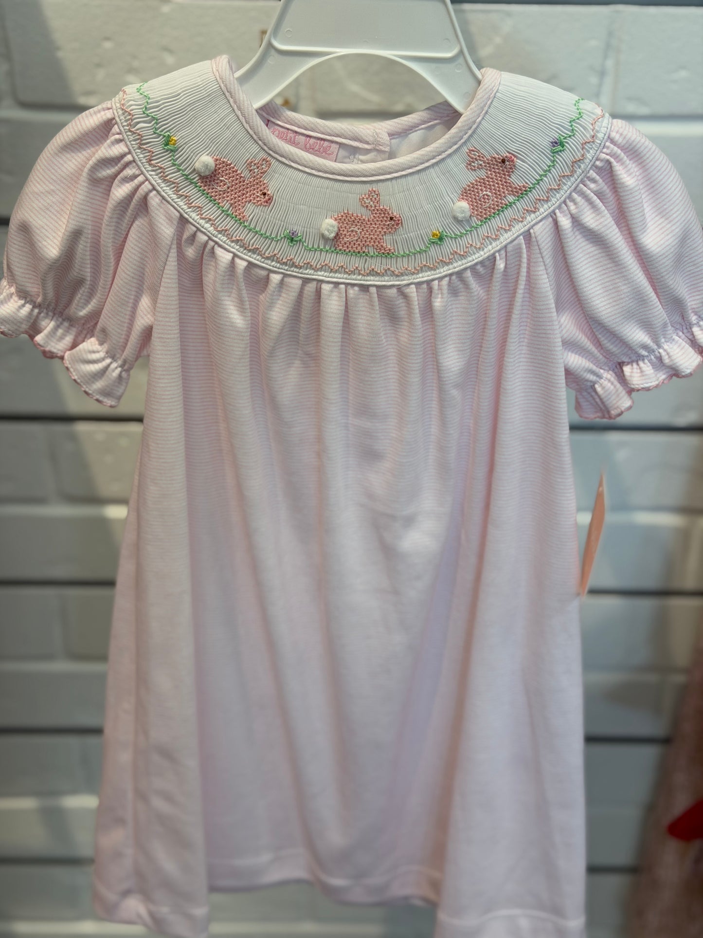 BUNNY PINK STRIPE KNIT BISHOP