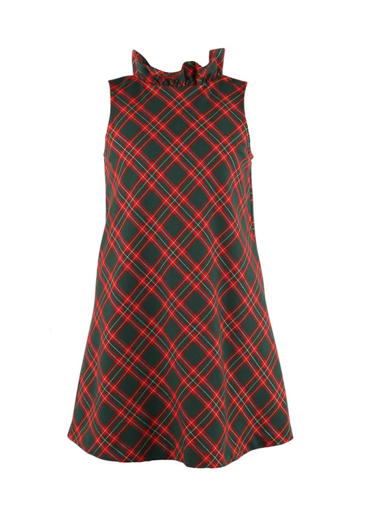 THE BLAIR RED PLAID DRESS