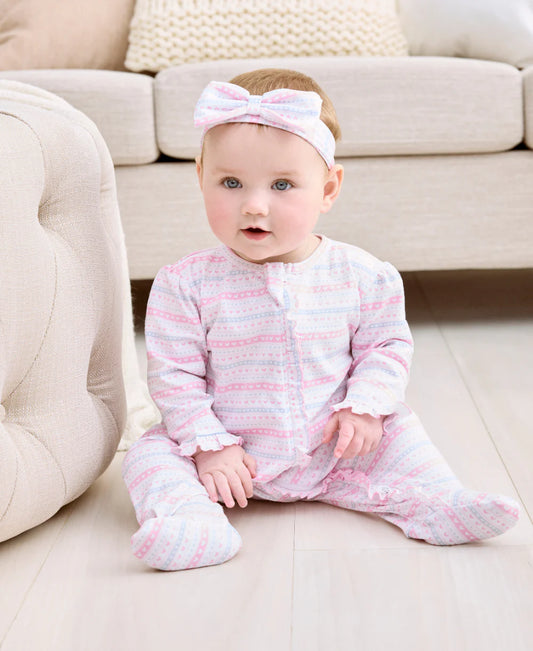 HEARTS ZIPPER FOOTIE