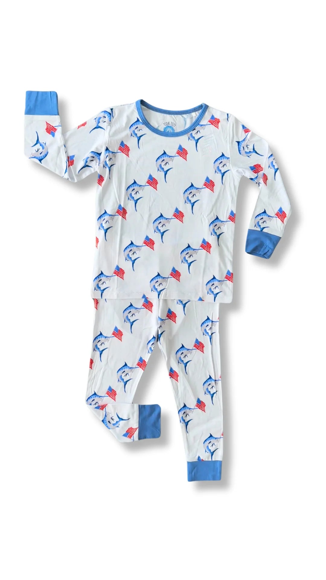 MERICA MARLIN BLUE LS PANT SET
