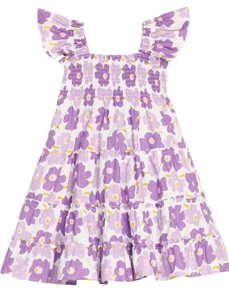 PICCADILLY PURPLE TWIRL DRESS
