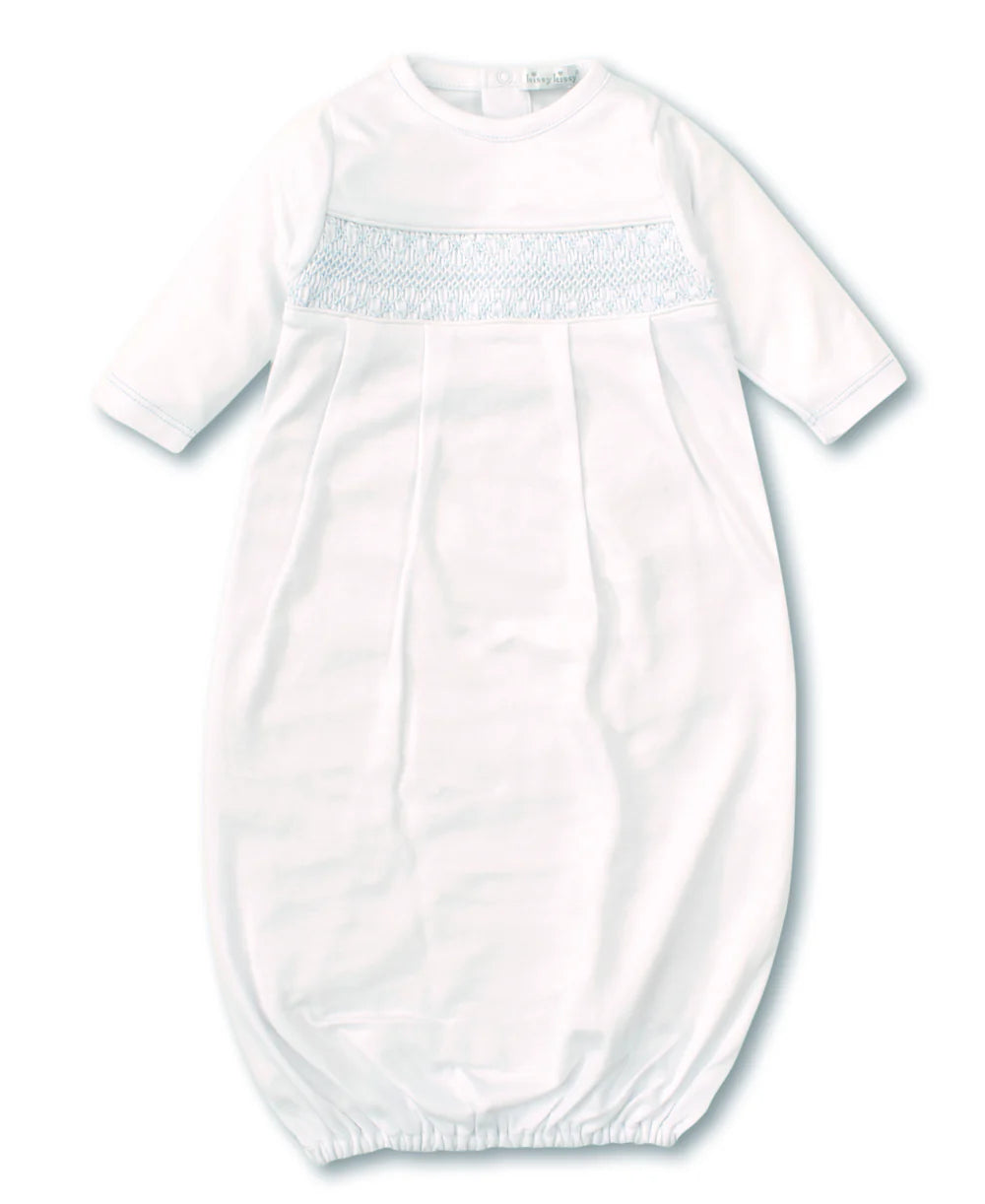 4498N CLUB CHARM GOWN WHITE/BLUE SMOCK