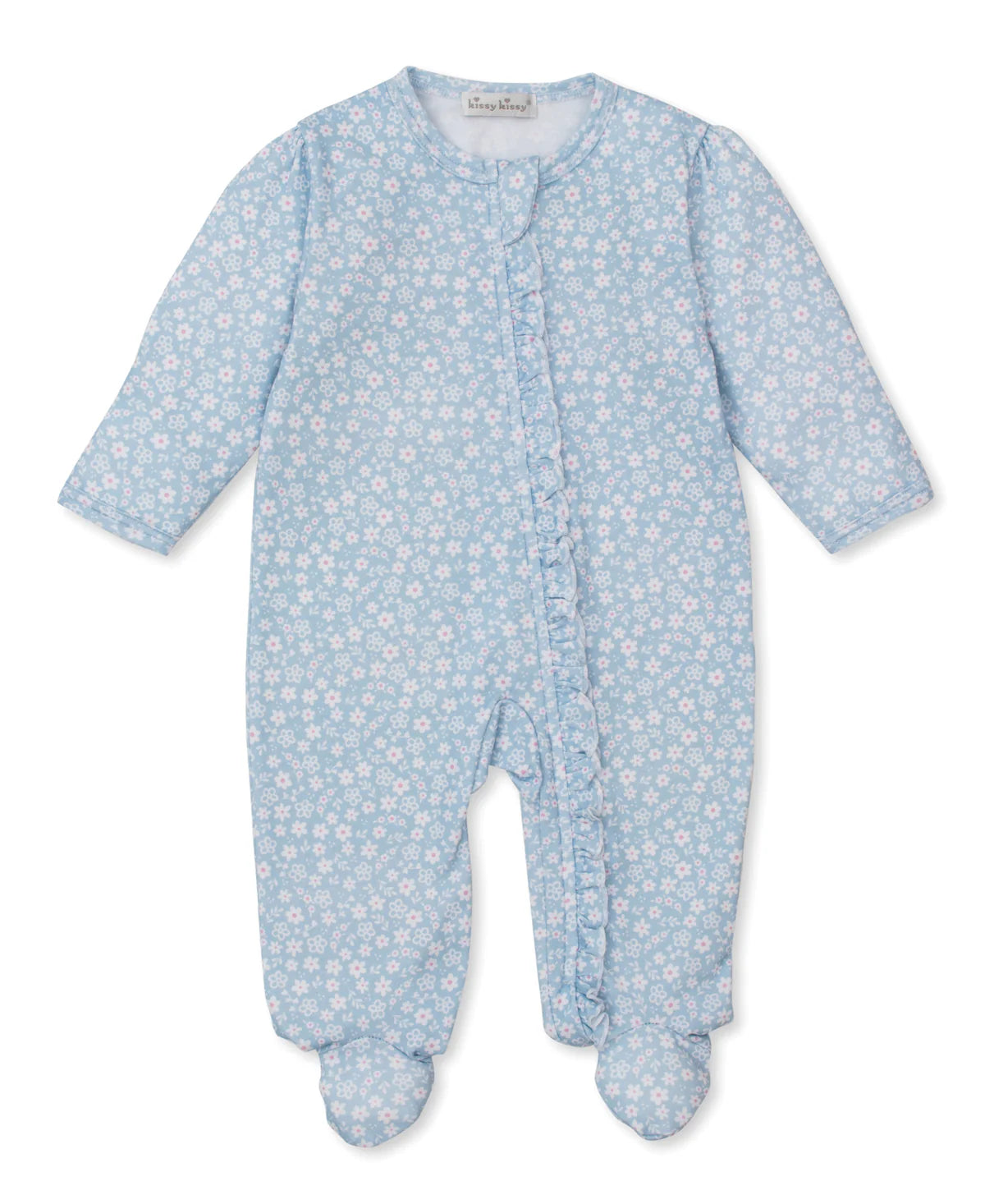 BLUE FALL IN BLOOM FOOTIE W/ZIP