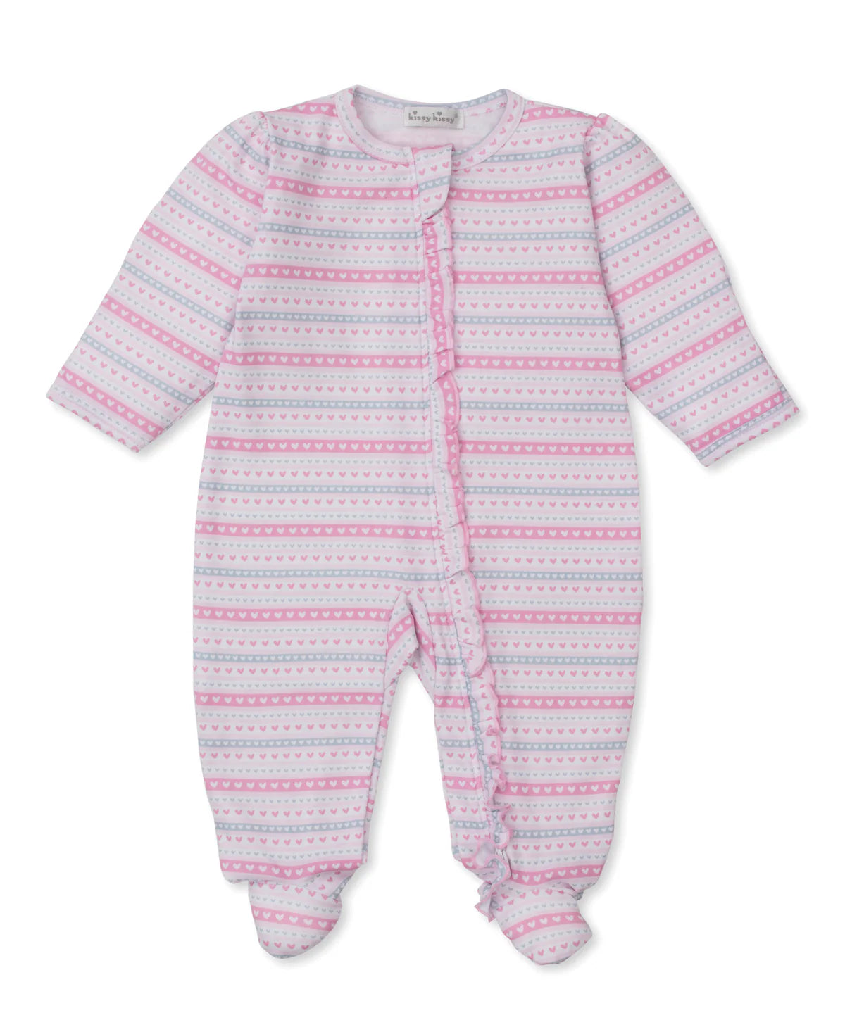 HEARTS ZIPPER FOOTIE