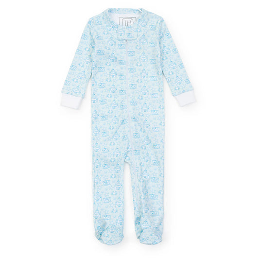 PARKER ZIPPER PJ BLUE SANDCASTLES