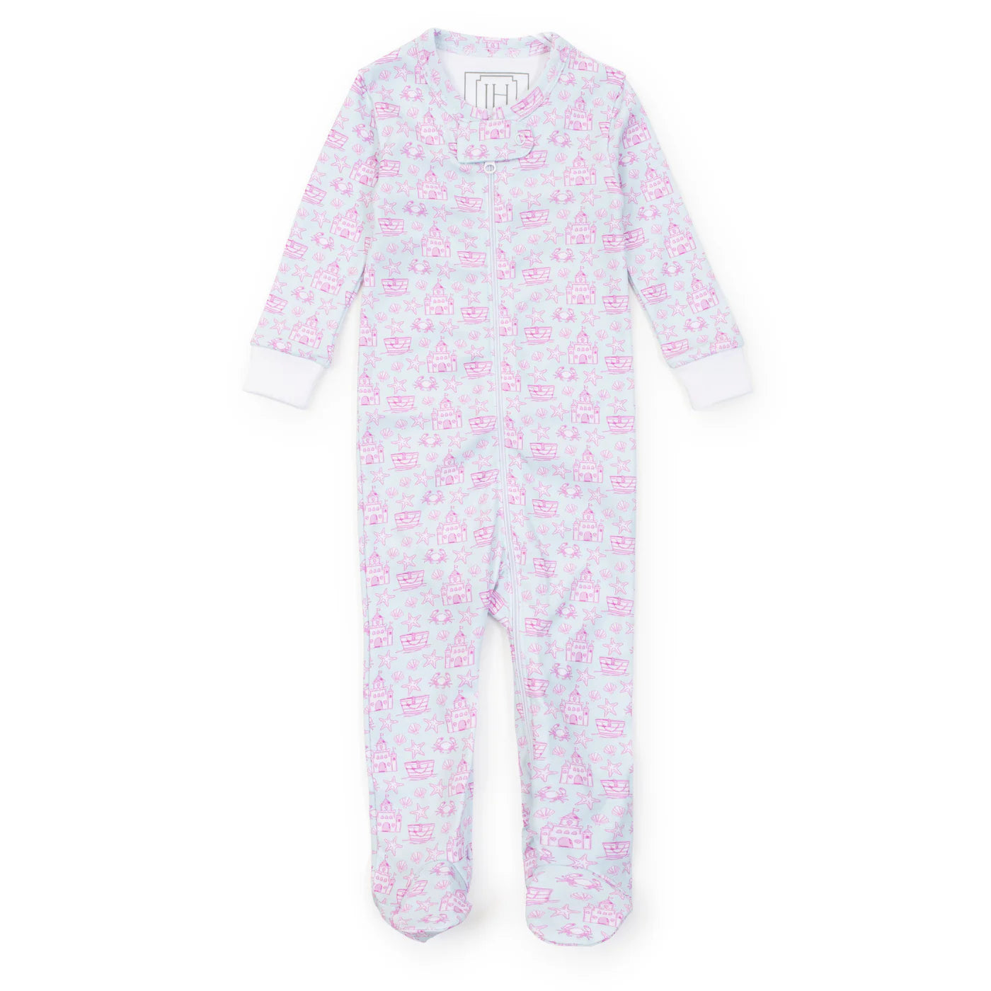 PARKER ZIPPER PJ SANDCASTLES PINK