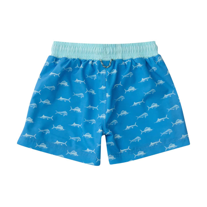 MARINA BLUE FISH SWIM TRUNK