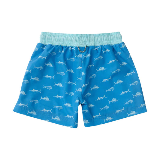 MARINA BLUE FISH SWIM TRUNK