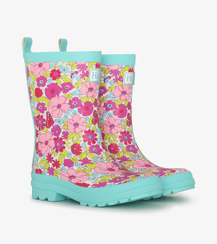 GROOVY FLOWERS RAINBOOTS