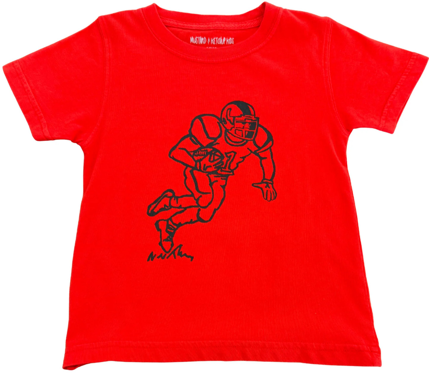 SS RED BLACK FOOTBALL PLAYER