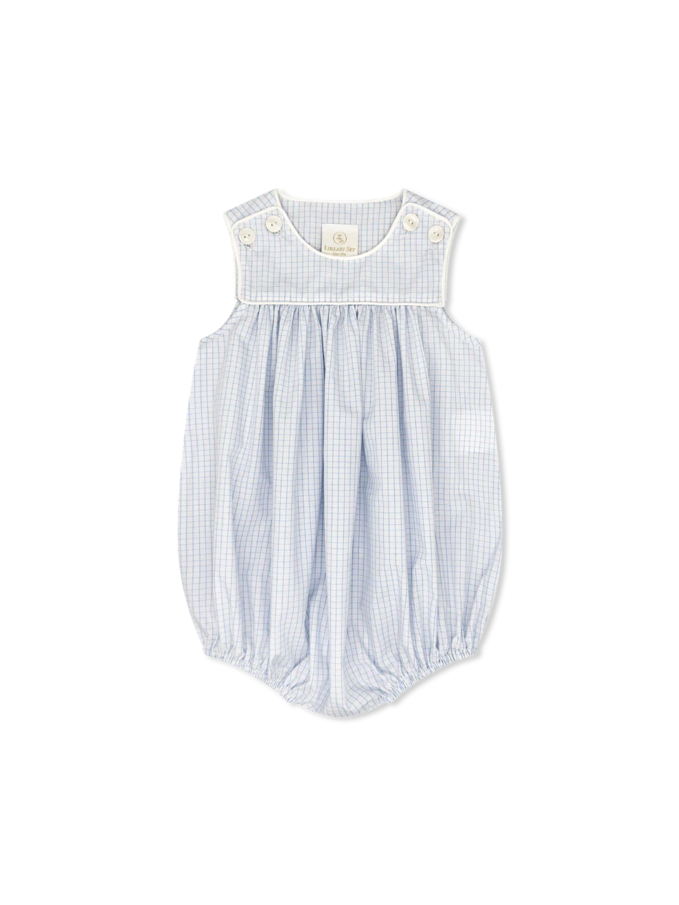 CHARMING BUBBLE BLUE WINDOWPANE