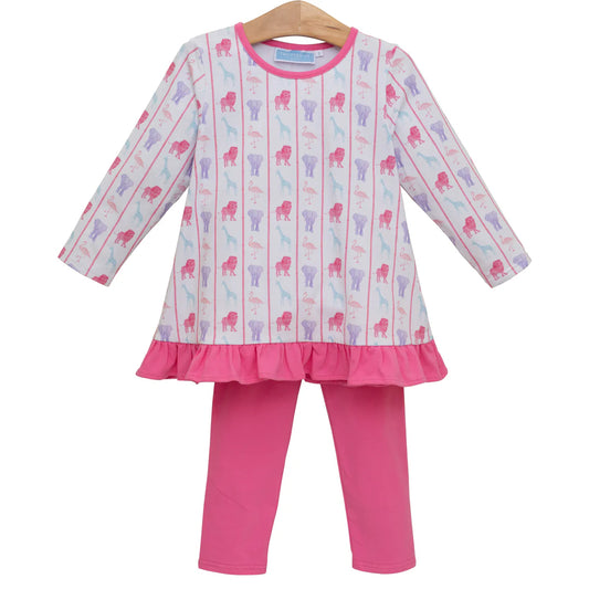 WELCOME TO THE JUNGLE RUFFLE PANT SET