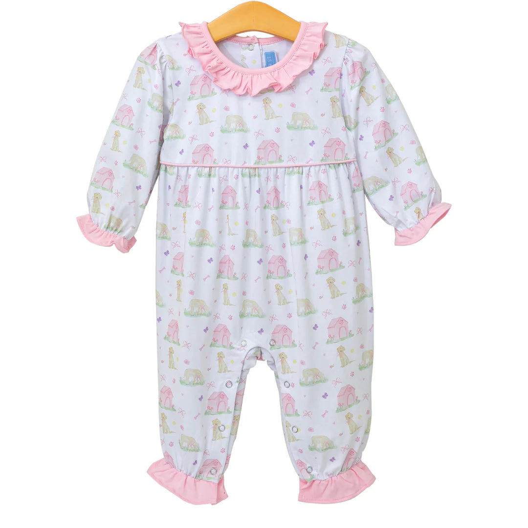 PUPPY PALS RUFFLE ROMPER