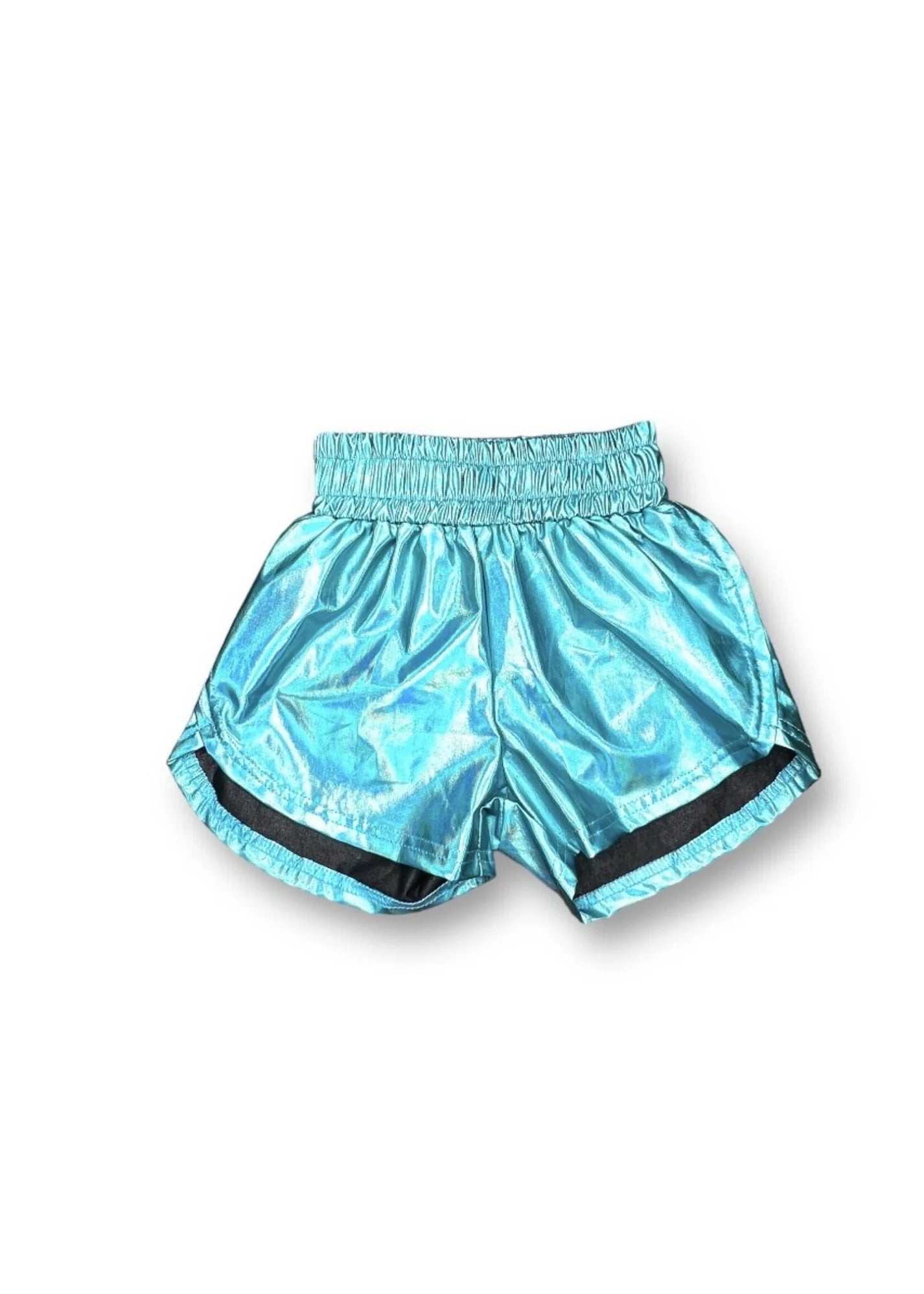 AQUA METALLIC SHORTS