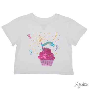 CUPCAKE BIRTHDAY SEQUIN BOXY