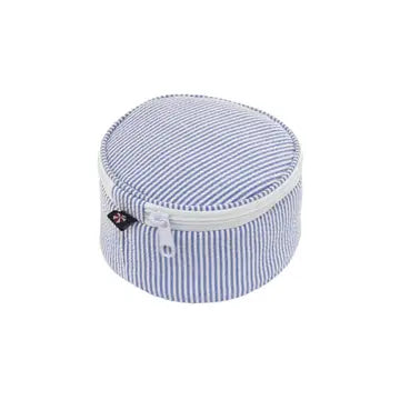 6" NAVY BUTTON BAG