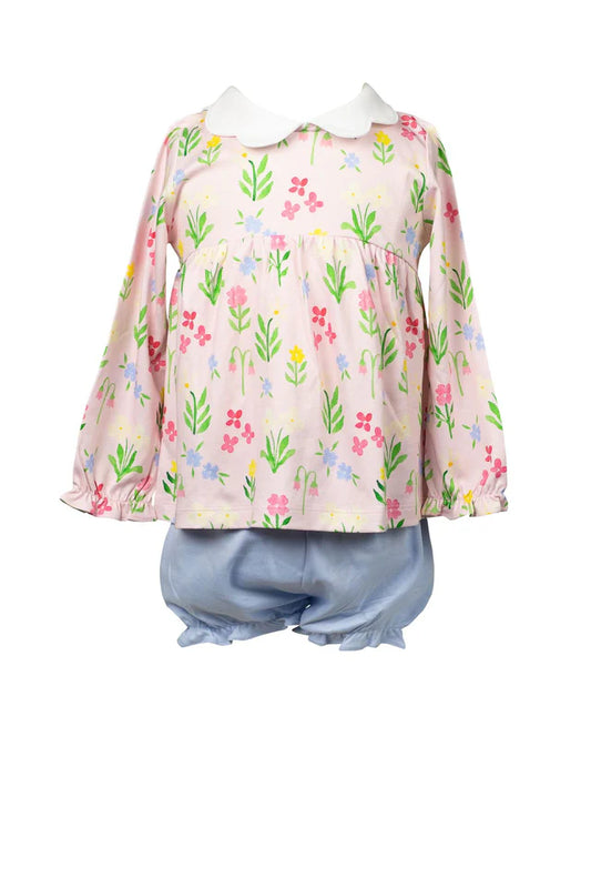 ENGLISH GARDEN LS BLOOMER SET