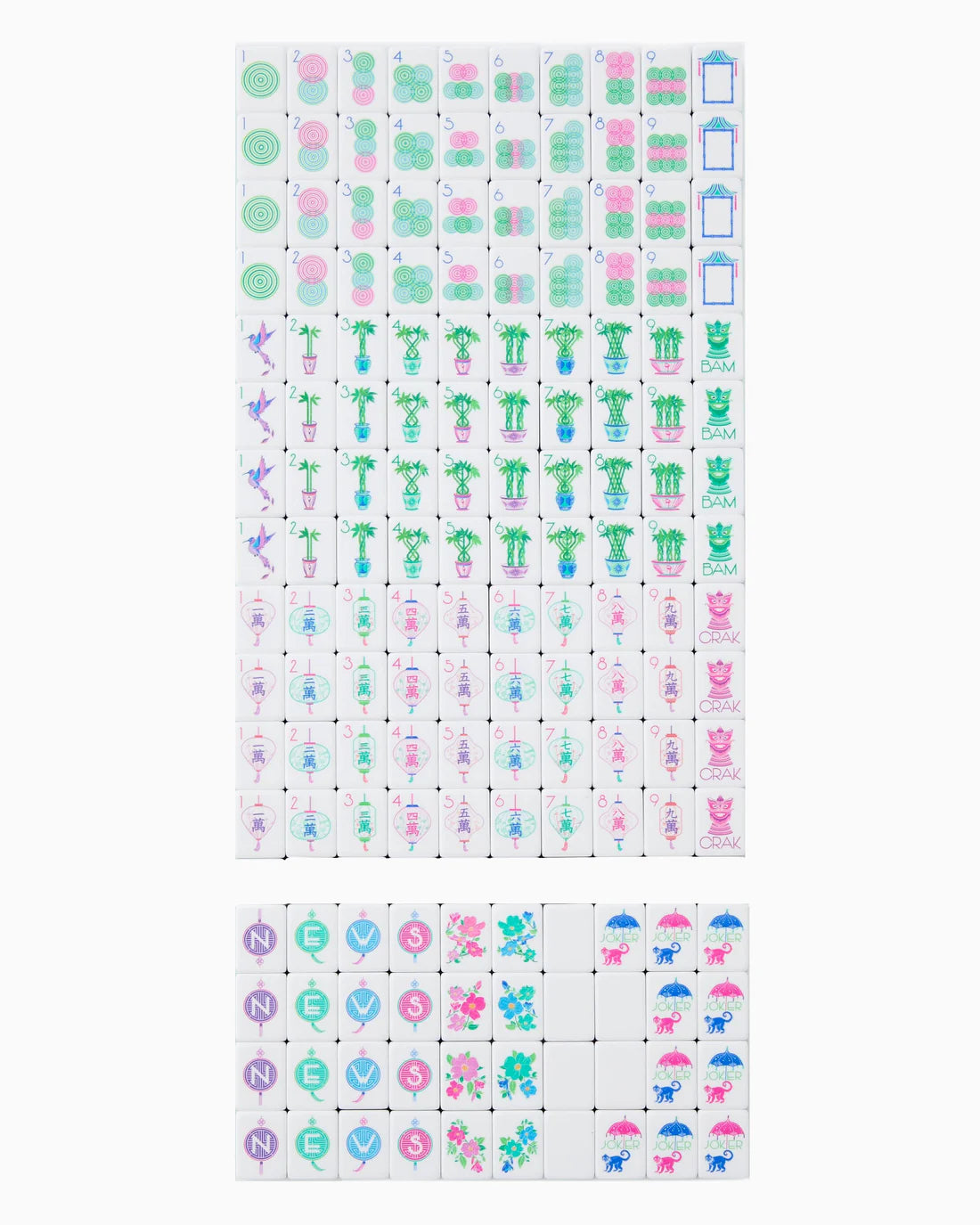 JASMINE MAHJONG TILES