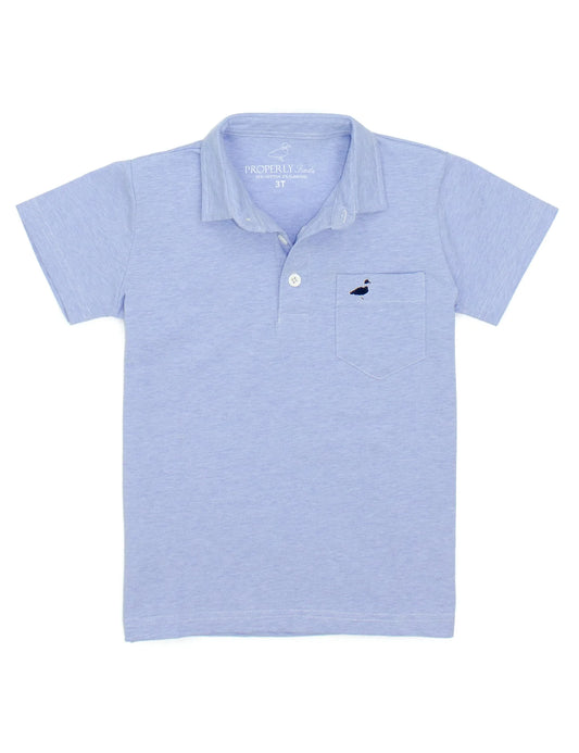 HARRISON POCKET POLO LT BLUE
