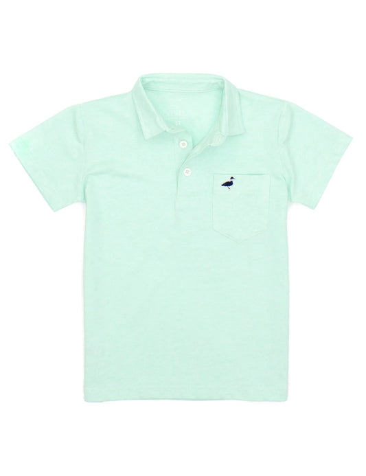 HARRISON POCKET POLO SEAFOAM